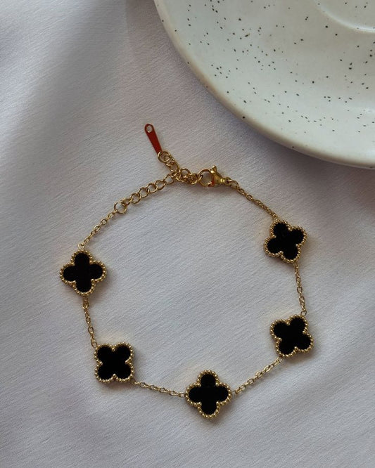Clover bracelet stack