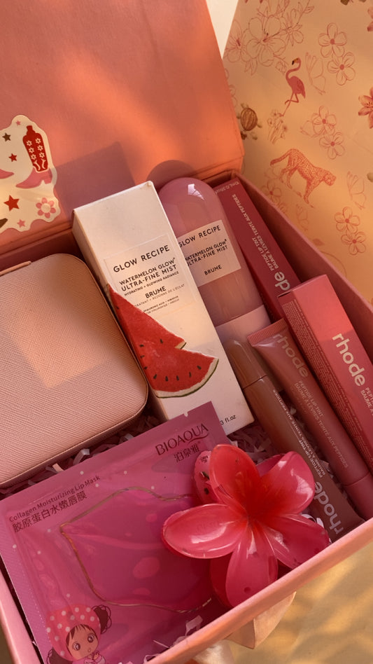 Pink Beauty & skincare gift box
