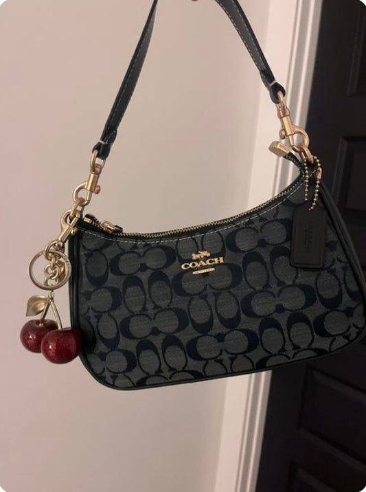 Black coach shoulder bag , classic purse for women